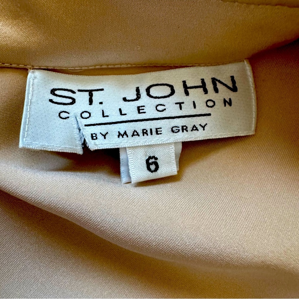 St. John Collection Silk Ruffle Blouse - Picture 7 of 8